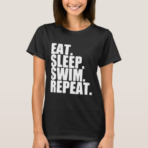 Camiseta Eat Sleep Swift Piscina Repetir Piscina Femenina E