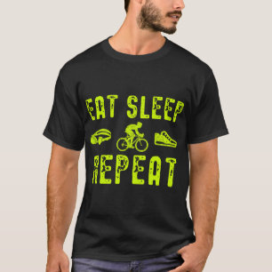 Camiseta Eat Sleep Swike Bike Run Repetir