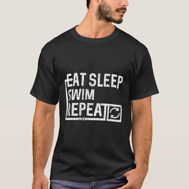 Camiseta Eat Sleep Swim (Anverso)