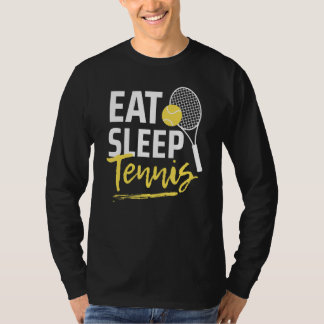 Camiseta Eat Sleep Tennis Player Funny Men's Women's Sports