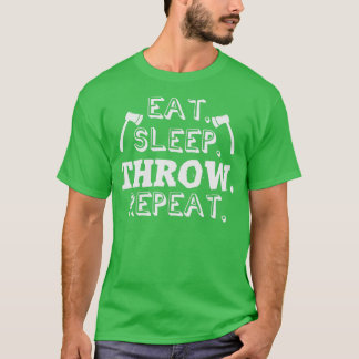 Camiseta Eat Sleep Throw Repeat Axe Throwing Axes Hatchet