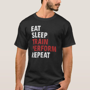 Camiseta Eat Sleep Train Realizar Repetición De Sillas Aére