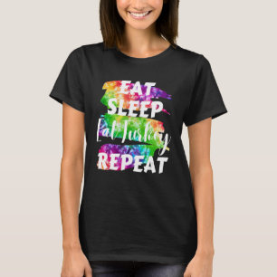 Camiseta Eat Sleep Turkey Repetir el Día de Acción de Graci