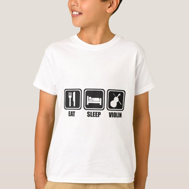 Camiseta Eat Sleep Violin Repeat (Anverso)