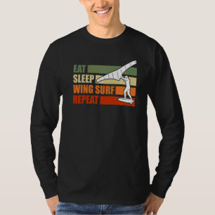 Camiseta Eat Sleep Wing Relieve metalizado Wing Surf Wingsu