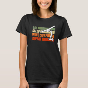 Camiseta Eat Sleep Wing Relieve metalizado Wing Surf Wingsu
