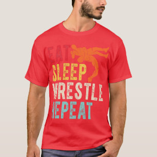 Camiseta Eat Sleep Wrestle Repetir 2