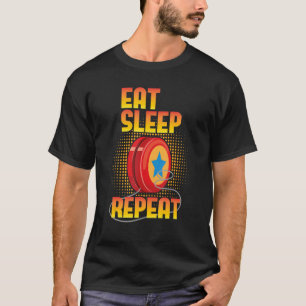 Camiseta Eat Sleep Yo Repetir Yoyo Master Player Vintage