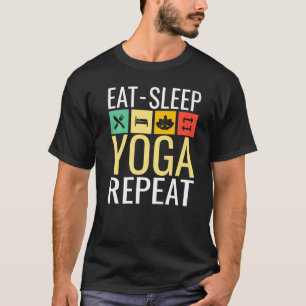 Camiseta Eat Sleep Yoga And Repeat