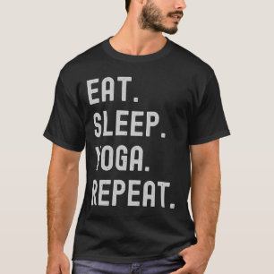 Camiseta Eat Sleep Yoga Repeat 60