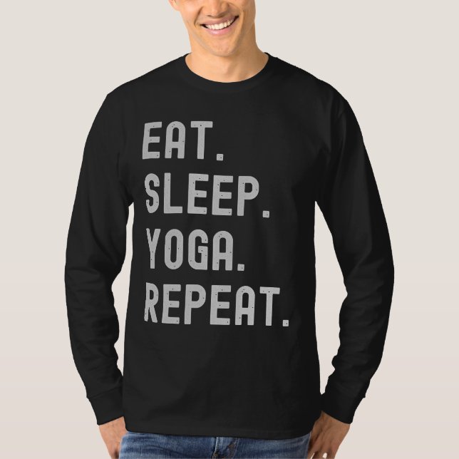 Camiseta Eat Sleep Yoga Repeat 60 (Anverso)
