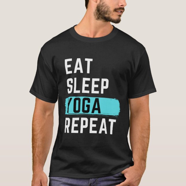 Camiseta Eat Sleep Yoga Repeat 62 (Anverso)