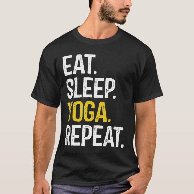 Camiseta Eat Sleep Yoga Repeat Essential (Anverso)
