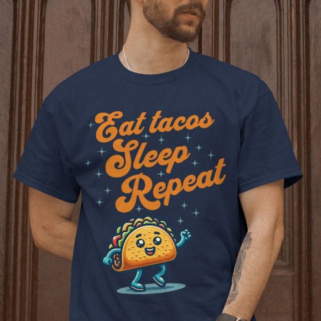 Camiseta Eat Tacos Sleep Repeat Funny Foodie Taco Shirt (Eat Tacos Sleep Repeat Funny Foodie Taco Shirt)