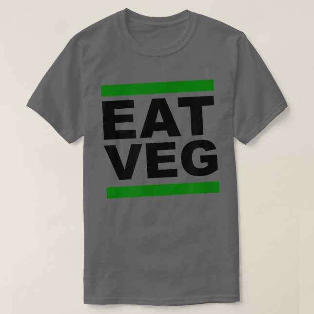 Camiseta EAT VEG Vegetarian Vegetariano Herbivore Ins Basad (Diseño del anverso)