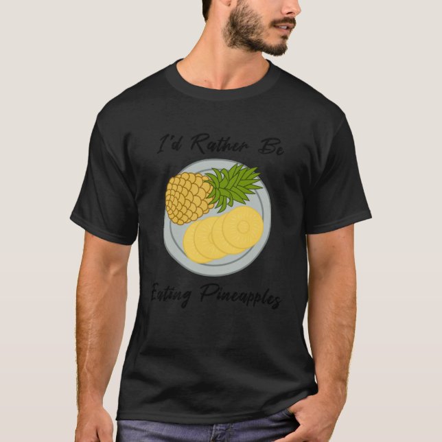Camiseta eating Fruits Pineapples Tropical Summer Fruits (Anverso)