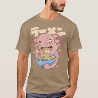 Camiseta EATSALOTL RAMEN Japonés Axolotl Comer fideos Ja