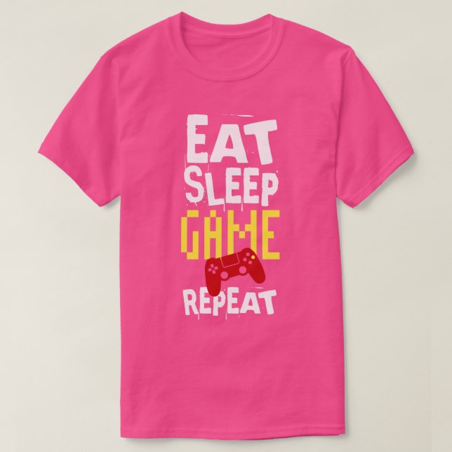Camiseta Eatsleepgame2 (Diseño del anverso)