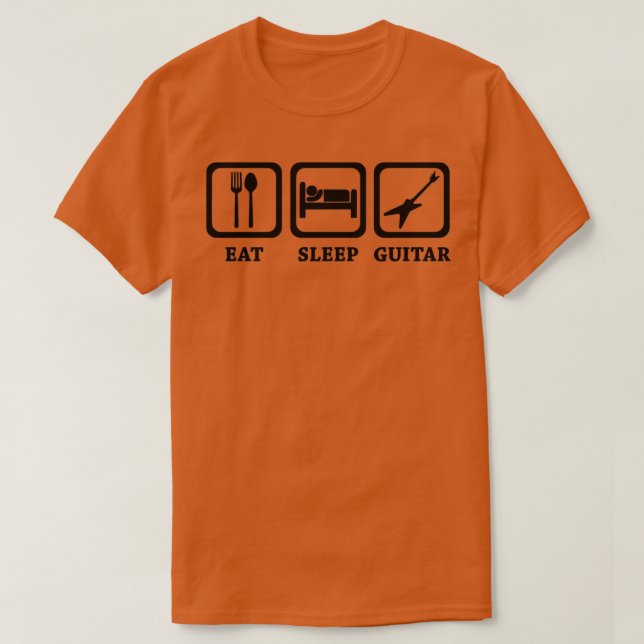 Camiseta EatSleepGuitar Classic (Diseño del anverso)