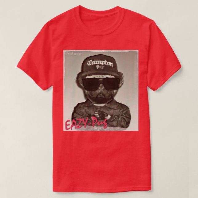 Camiseta Eazy pug (Diseño del anverso)