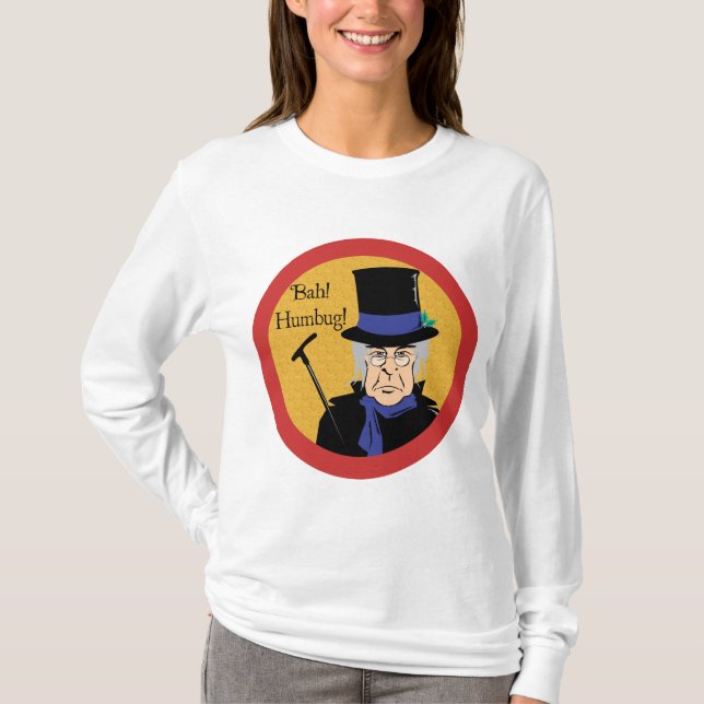 Camiseta ¡Ebenezer Scrooge Bah! ¡Embaucamiento! (Anverso)