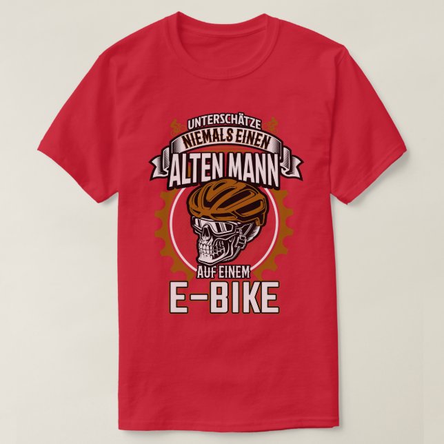 Camiseta Ebike Alter Mann Elektrofahrrad (Diseño del anverso)