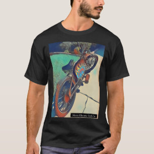 Camiseta eBike parqueado en calzada