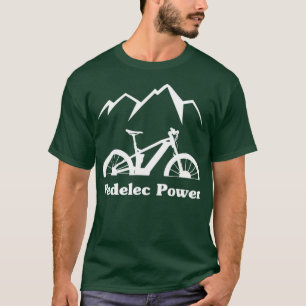Camiseta EBike Pedelec Power Bicycle Battery Mountain