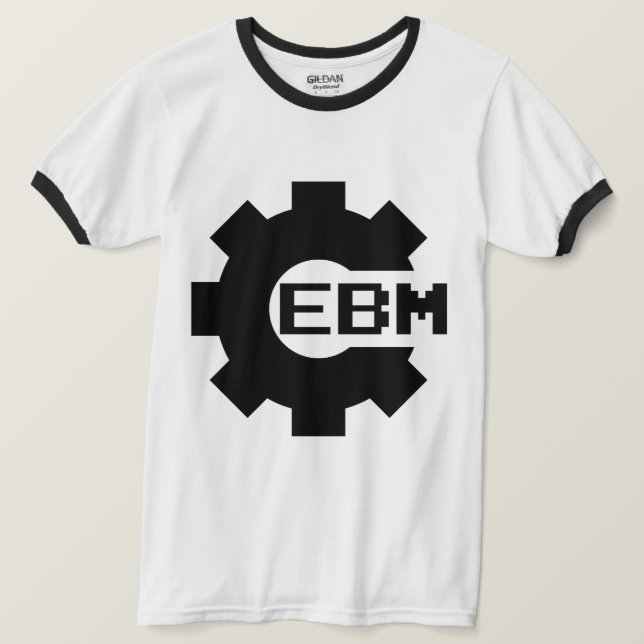CAMISETA EBM RINGER SHIRT (Anverso del diseño)