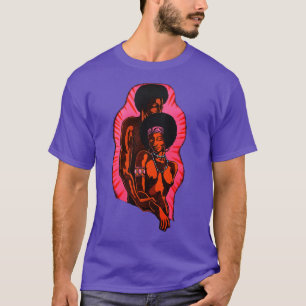 Camiseta Ebony Love 1970 poster de luz negra