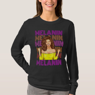 Camiseta Ebony Melanin, la reina del poder de los afroameri