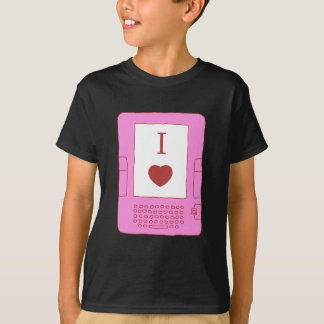 Camiseta ebooks del corazón i (rosa)