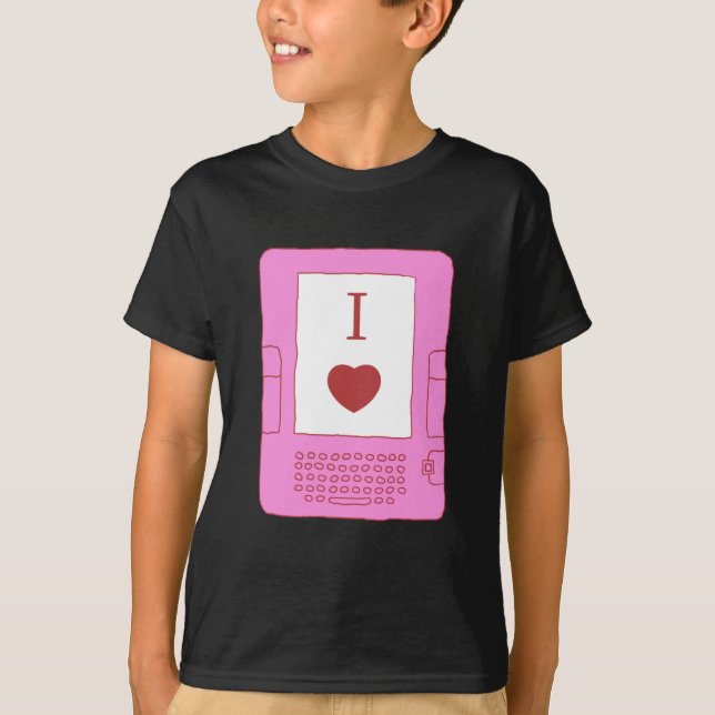 Camiseta ebooks del corazón i (rosa) (Anverso)