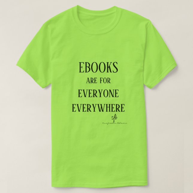 Camiseta Ebooks Everywhere Unisex (Diseño del anverso)