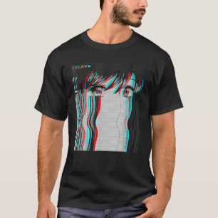 Camiseta Eboy Egir, Chica de anime triste estético de vapo