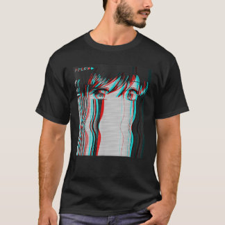 Camiseta Eboy Egir, Chica de anime triste estético de vapor
