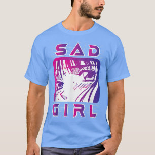 Camiseta Eboy Egirl Anim, retro Chica triste estético de va