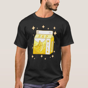 Camiseta Eboy Milk Shake Carton Cute japonés Leche de pláta
