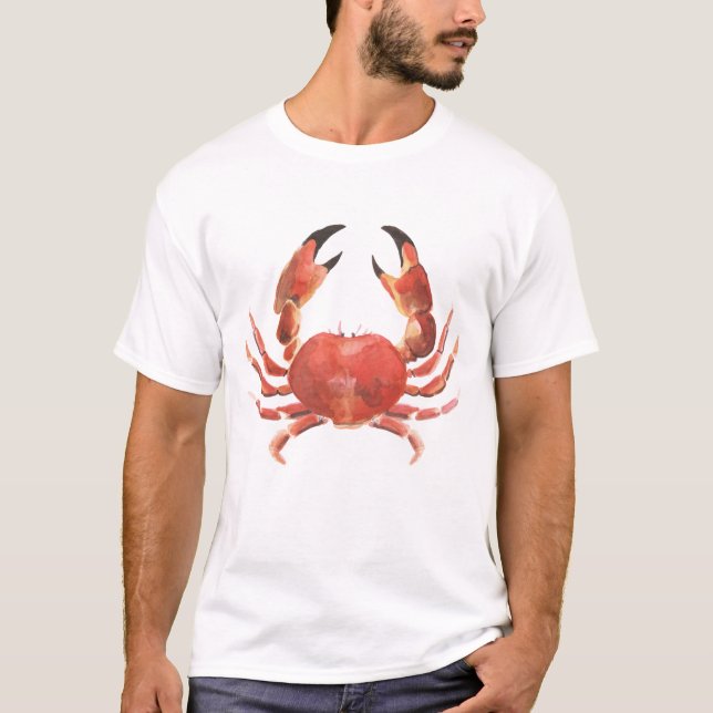 Camiseta Ebullición del cangrejo de los mariscos (Anverso)