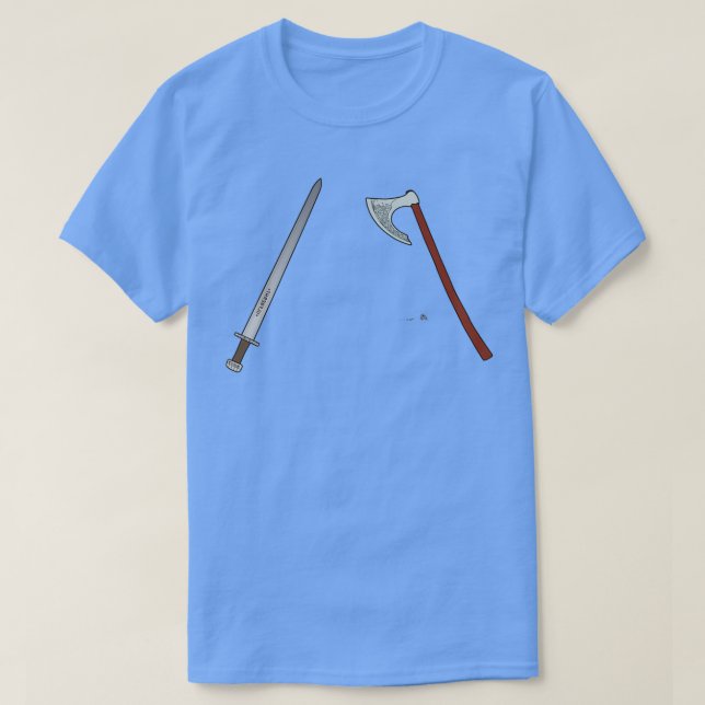 Camiseta Eca Medieval Y Paquete De Espadas (Diseño del anverso)