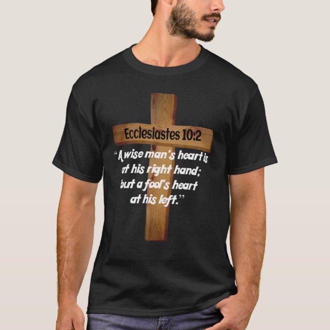 Camiseta Ecclesiastes 102 Cita de la Biblia Cristiana (Anverso)