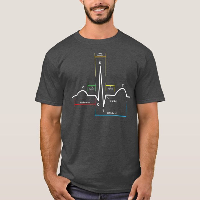 Camiseta ECG EKG Heartbeat (Anverso)