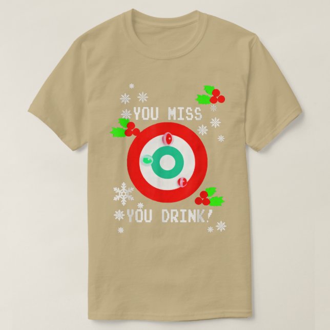 Camiseta Echa de menos el juego que bebes Navidades feos pa (Diseño del anverso)
