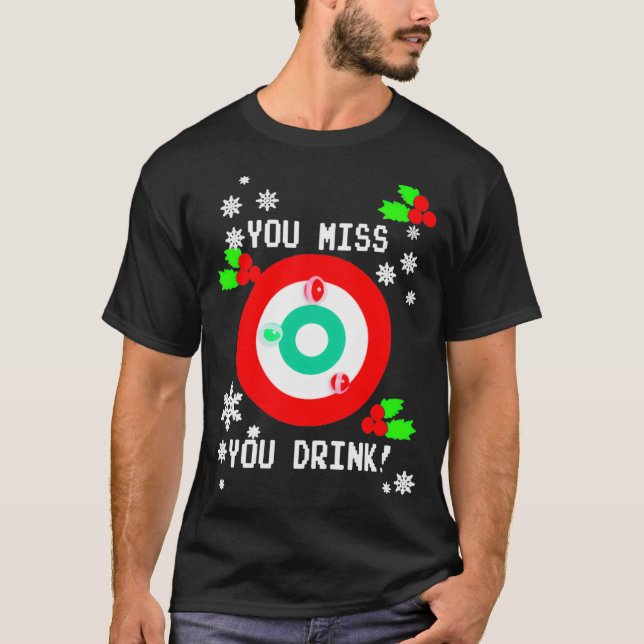 Camiseta Echa de menos el juego que bebes Navidades feos pa (Anverso)