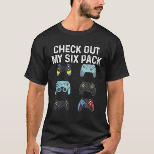 Camiseta Echa un vistazo a mi juego de seis paquetes de dis