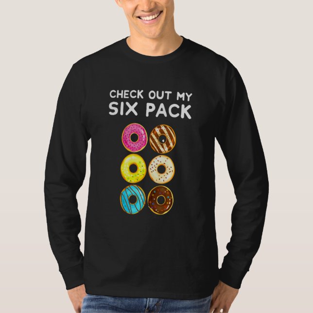Camiseta Echa Un Vistazo A Mi Paquete De Seis - Donuts - Gi (Anverso)