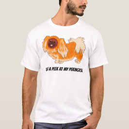 Camiseta Echa un vistazo a mi pekingés