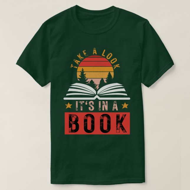 Camiseta Echa un vistazo a su libro (Diseño del anverso)
