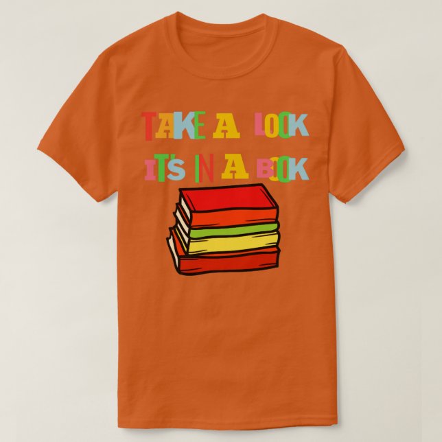 Camiseta Echa un vistazo a su libro (Diseño del anverso)
