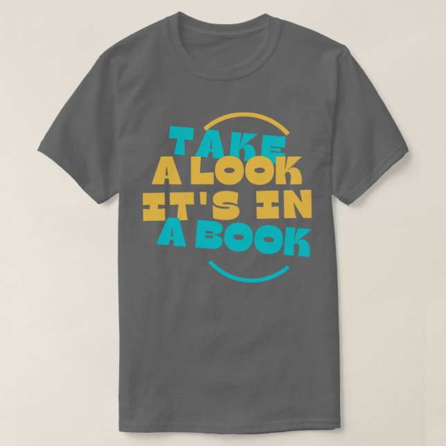 Camiseta Echa un vistazo a su libro4 (Diseño del anverso)